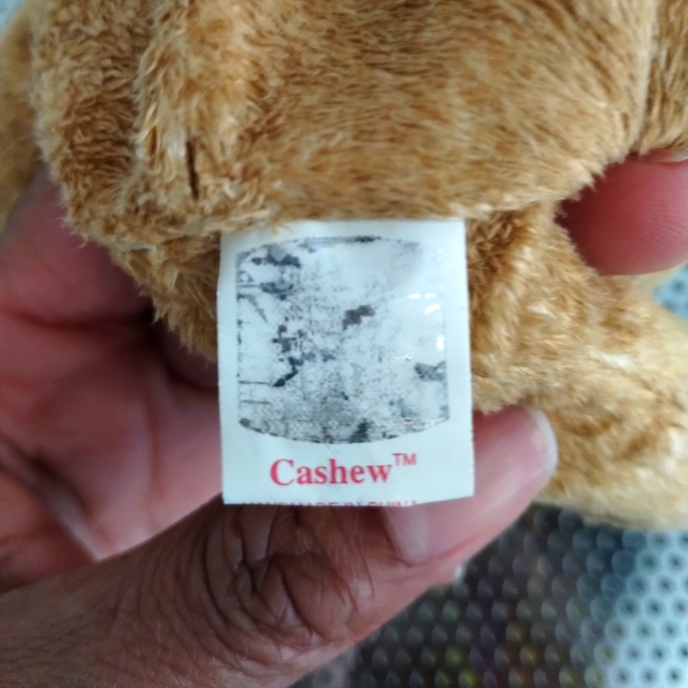 Ty Beanie Babies - CASHEW the SUPER SOFT brown bear soft toy - Picture 10 of 15